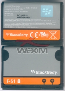 Batterie d'origine BlackBerry F-S1 (Torch 9800..)
