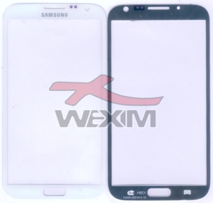Vitre d'ecran pour Samsung Galaxy Note2 (blanc)