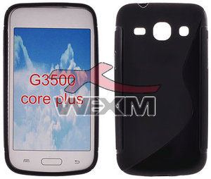 Housse noire Samsung G350 Galaxy Core Plus