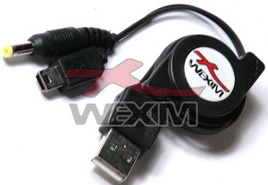 Câble rétractable USB Sony PlayStation Portable