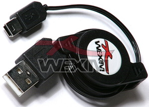 Câble rétractable USB miniUSB HTC